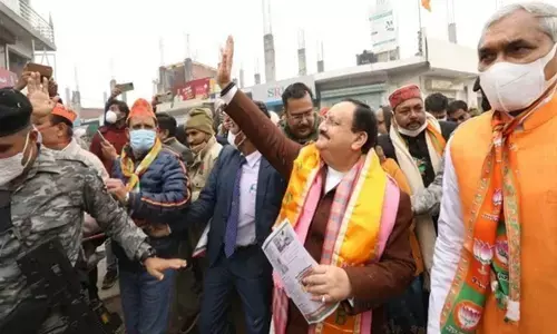 BJP National President JP Nadda in Bareilly