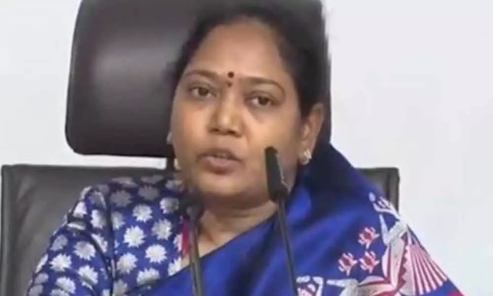 Home minister Mekathoti Sucharitha