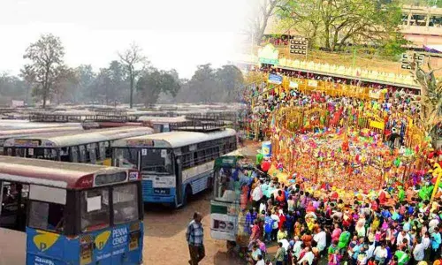 TSRTC plans to earn Rs 33 cr by plying special buses to Medaram