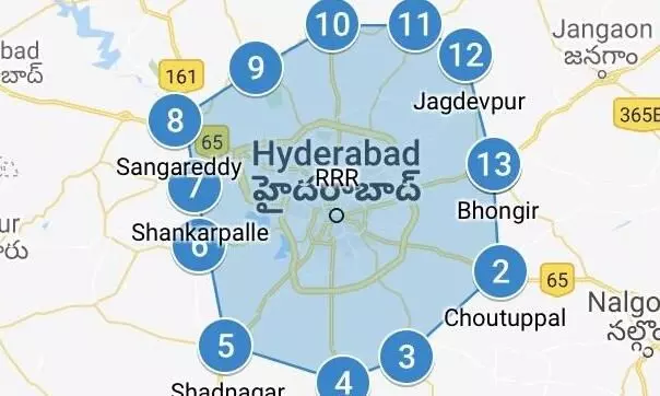 Hyderabad: Regional ring road estimated to cost up to Rs 17,000 crore -  Hyderabad Infra, Regional Road |