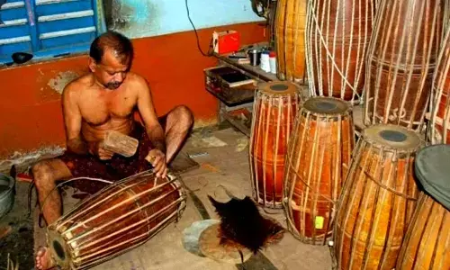 Musicians From All Over India Depends On  Keralas Kasumani Family For Their Instrument