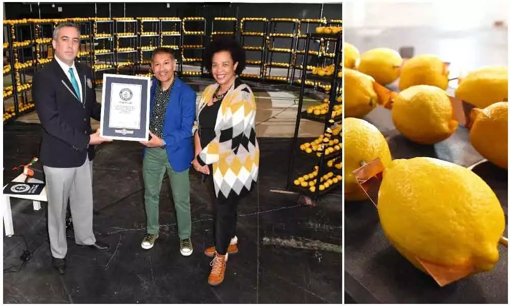Fruit battery made from 2,923 lemons breaks electrifying record
