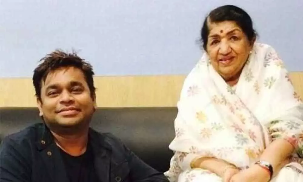 AR Rahman with Lata Mangeshkar (File Pic)