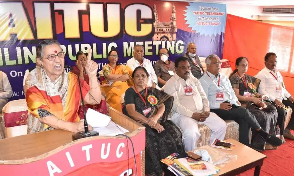 All India Trade Union Congress gives call for strike tomorrow