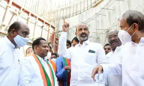 Bandi Sanjay Kumar flays KCR for not honouring promise of erecting 125-ft Ambedkar statue