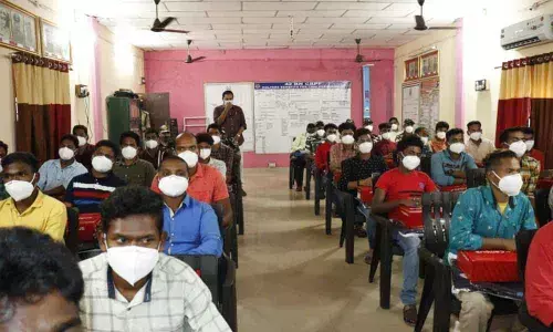 Driving course organised by CRPF to Tribals at 42 CRPF battalion office, Lalacheruvu, Rajamahendravaram on Thursday