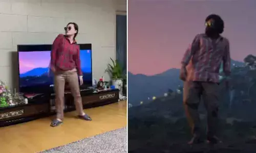 Korean woman nailed Allu Arjuns Srivalli hook step in viral video.