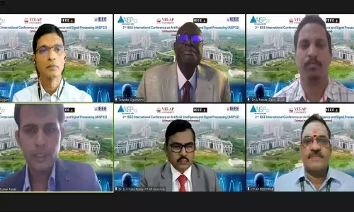 Participants in the VIT international conference on AI, on Saturday.