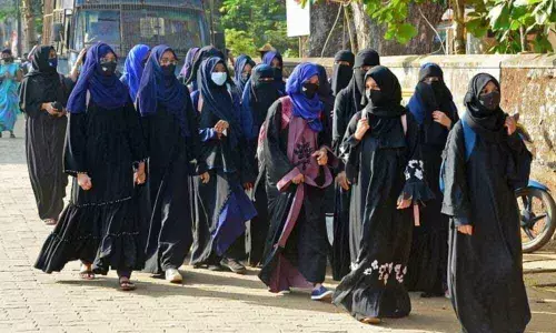 A take on hijab ban pending for adjudication before HC, SC