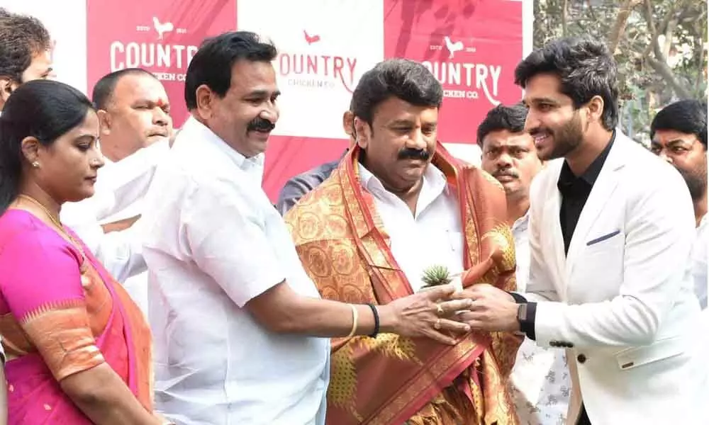 Telangana: Talasani Srinivas Yadav launches Country Chicken Co. in Kukatpally