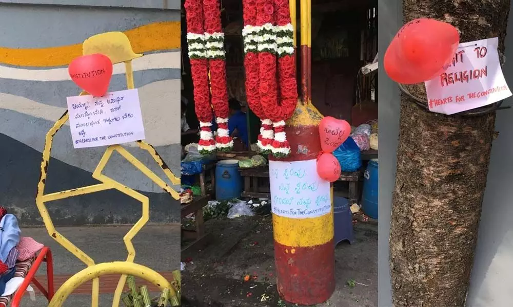 Bengaluru witnesses balloons with messages supporting students wearing hijab