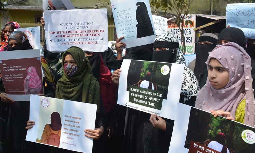 Hyderabad: Barring Muslim girls in hijab from classes termed 'oppression'
