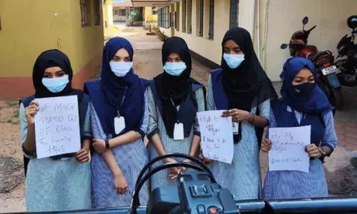 Wearing hijab not display of religious jingoism: Muslim girls