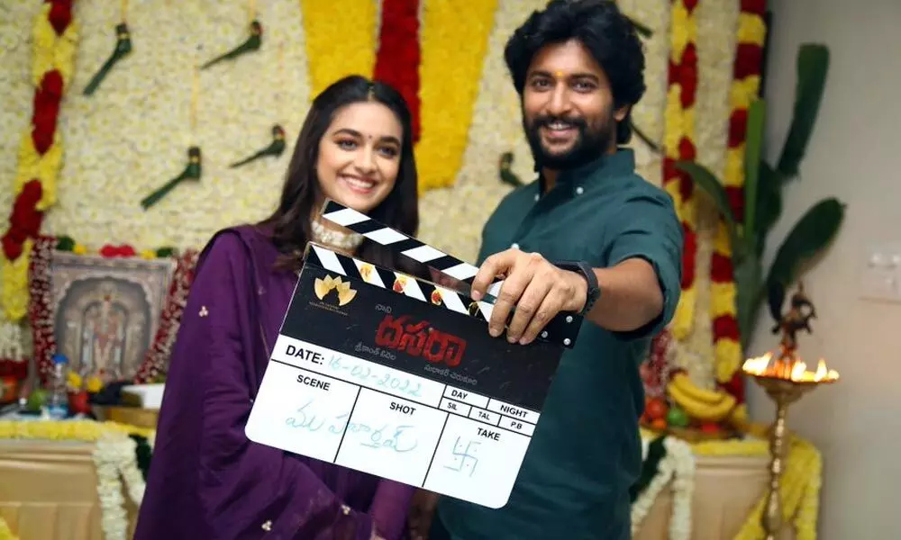 Nani And Keerthy Suresh’s Next ‘Dasara’ Movie Got Launched With A Pooja Ceremony!