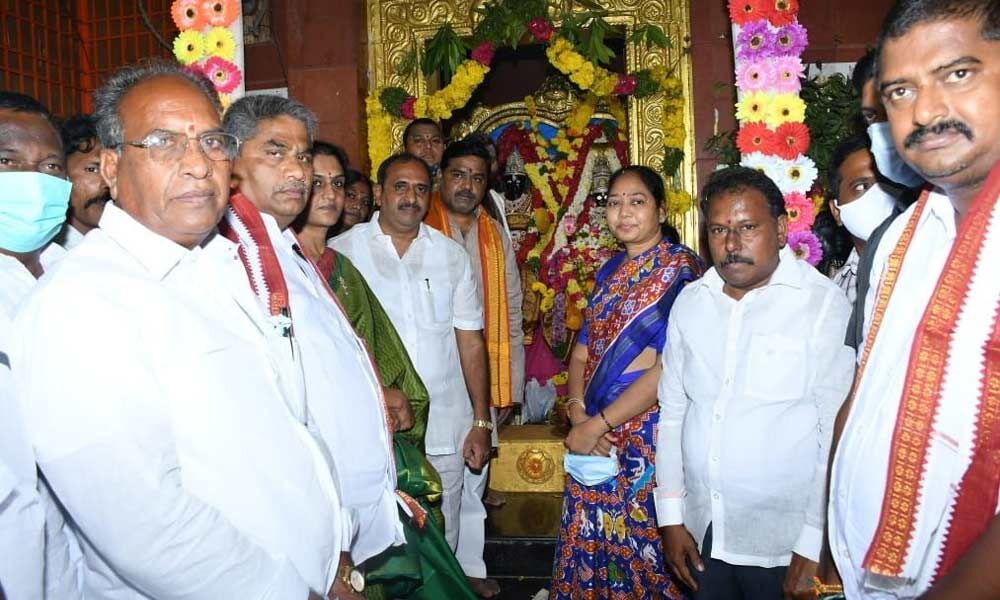 Home Minister Mekathoti Sucharita attends Kalyana Mahotsavam