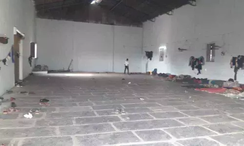 SC boys hostel being run in a godown in Banaganapalle