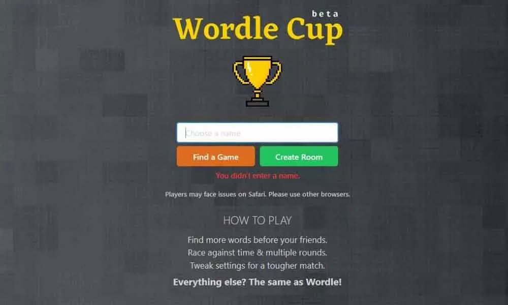 WordleCup lets you play with your Wordle friends head-to-head