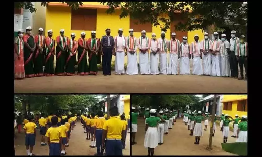 Government school in Chamarajanagara has uniform for teachers, cooks too