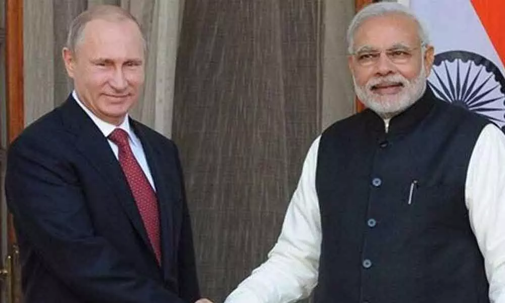 Putin with Modi