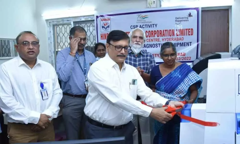 HPCL donates analysers to Red Cross Blood Bank