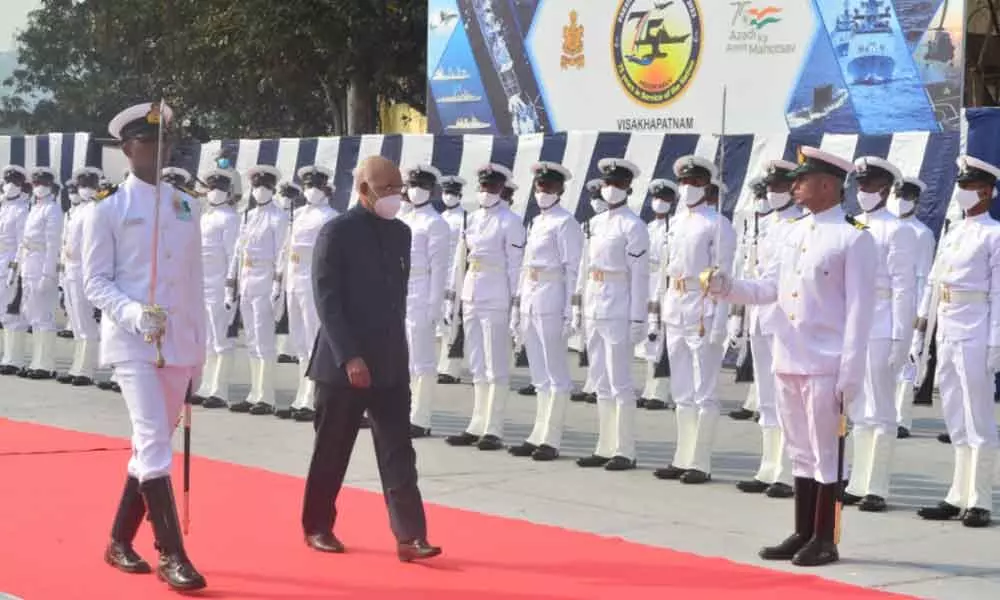 President Ram Nath Kovind reviews Naval Fleet, says safety of seas remains critical