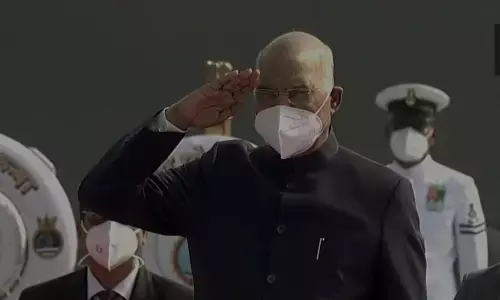 President Ram Nath Kovind reviews Naval Fleet at Visakhapatnam, accorded 21-gun-salute