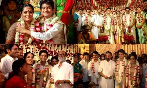 Rajinikanth, Kamal Haasan light up producer Anbu Chezhians daughters wedding