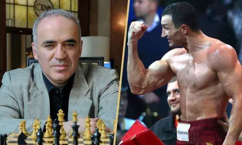 Garry Kasparov (Left); Wladimir Klitschko (Right)