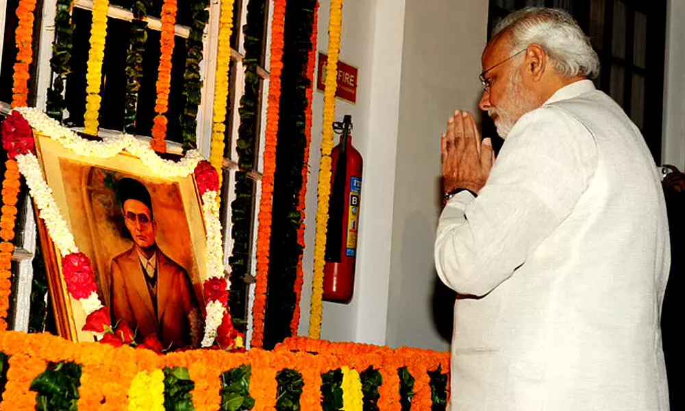 PM Modi pays tributes to Savarkar on death anniversary