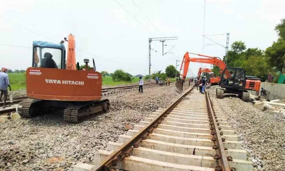 Doubling works of Guntakal-Guntur railway line progressing in the division