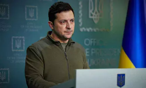 Ukrainian President Volodymyr Zelensky