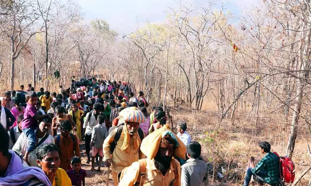 Nallamala forests reverberate with Om Namah Sivaiah chants