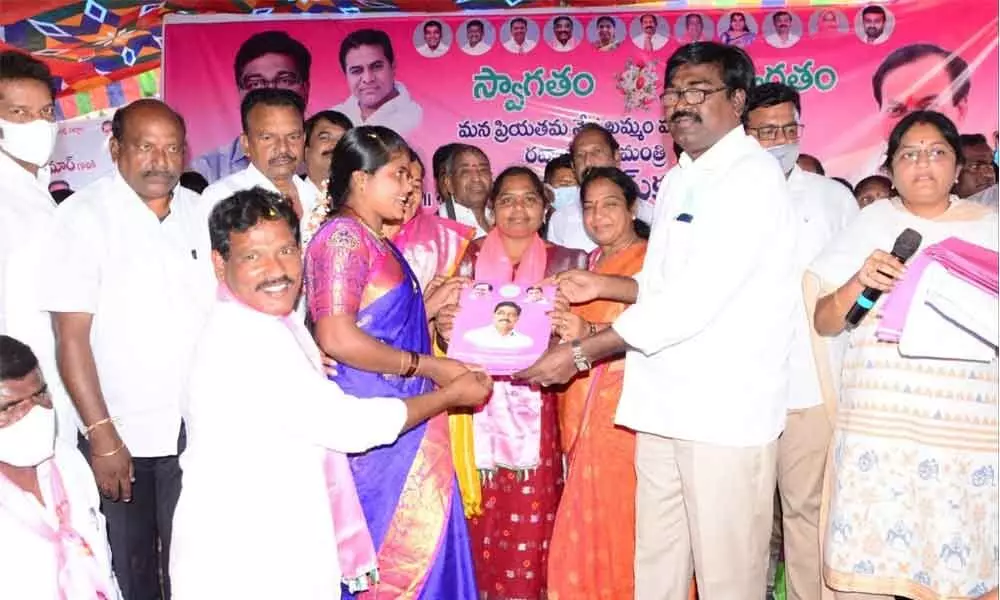 Puvvada Ajay Kumar distributes house pattas to poor