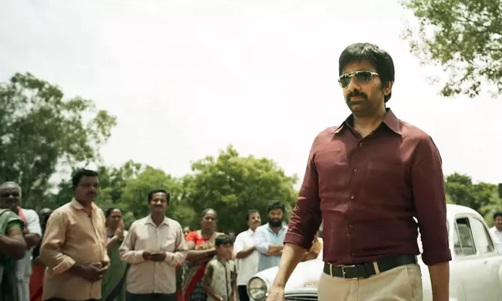 Ravi Teja unveiled the teaser of his upcoming movie ‘Ramarao On Duty’…