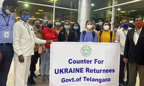 11 more Telangana students reach Delhi from Ukraine