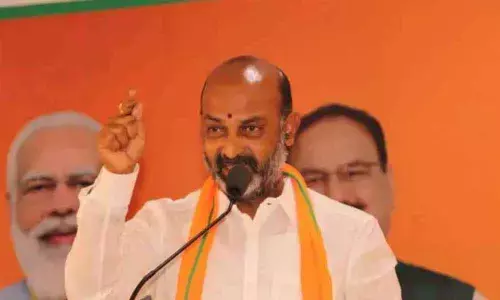 State BJP chief and Karimnagar MP Bandi Sanjay Kumar