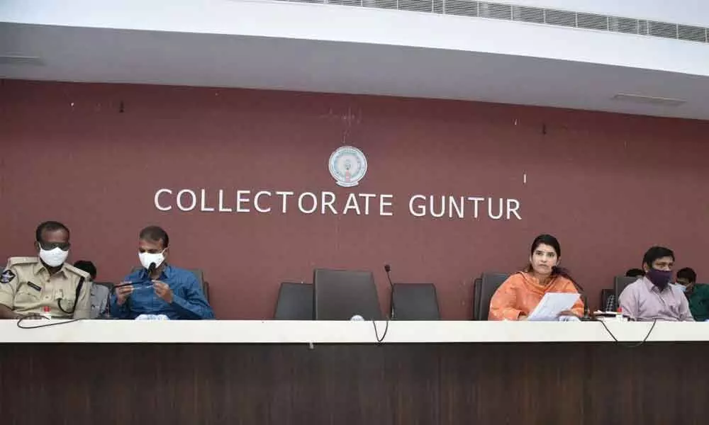 Joint Collector G Rajakumari speaking at a meeting at AS Sankaran Hall at the Collectorate in Guntur on Thursday