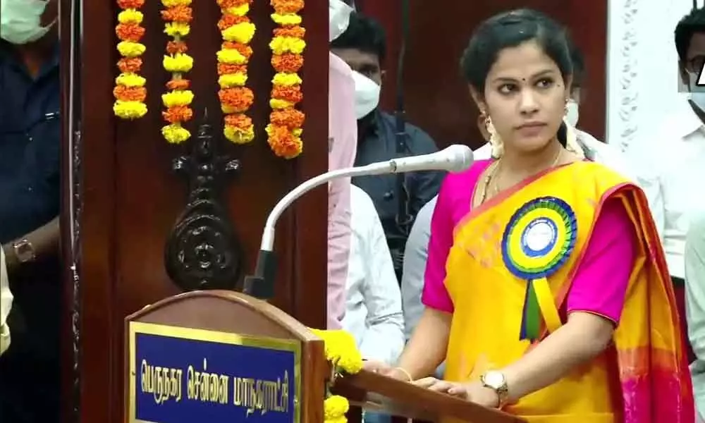 R Priya Of The DMK Is Set To Become Chennais First SC Woman Mayor