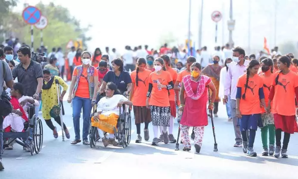 Hyderabad: 3k participate in marathon, raise Rs 30 Lakh for people with disabilities