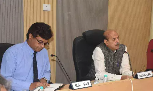 Hyderabad: Railway Board CEO Vinay Kumar Tripathi inspects auditorium