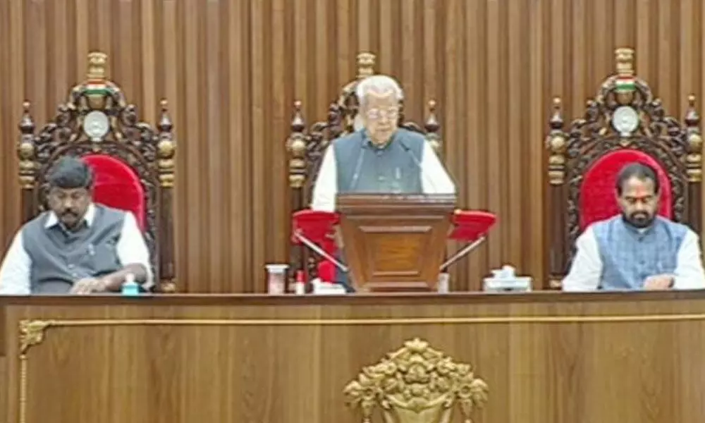 AP governor Biswabhushan Harichandan addresses assembly, says state is going in the path of development
