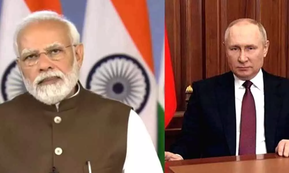 Indias Modi urges Russias Putin to hold direct talks with Ukraine president