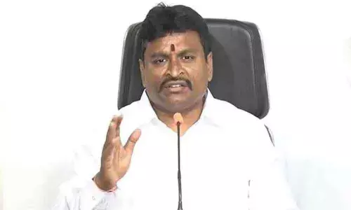 Minister for Endowments Velampalli Srinivas