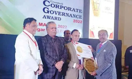 RINL officials receive Greentech  Corporate Governance Award 2022 at  Srinagar on Monday