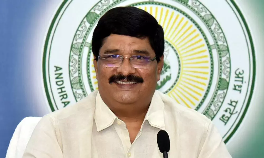 AP State Higher Education Council chairman K Hemachandra Reddy  addressing a press conference at the Secretariat on Wednesday