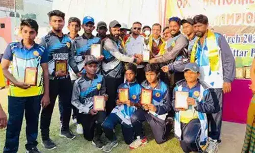 Tamil Nadu team wins silver in the all India soft cricket championship tournament