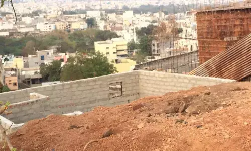 Illegal construction at Golconda Fort