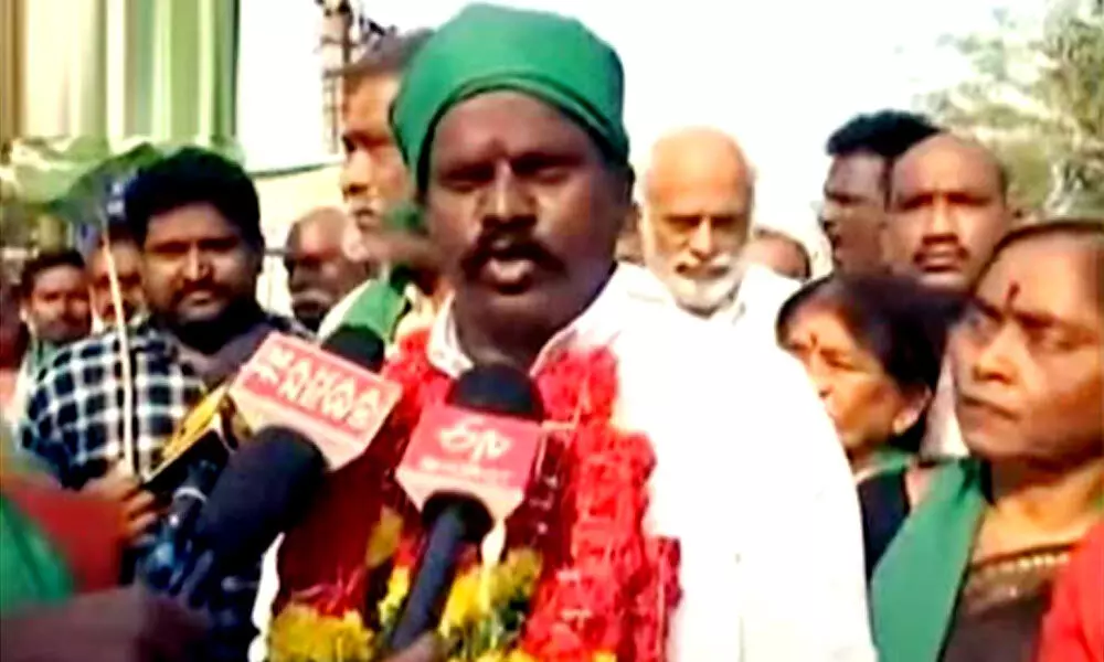 Kolikapudi Srinivasa Rao begins Tirumala yatra amid High Courts verdict on Amaravati