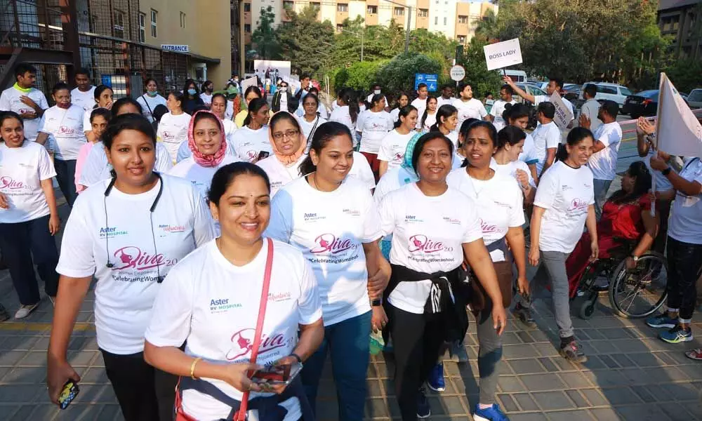 Hospital holds walkathon for women’s equality, healthy living