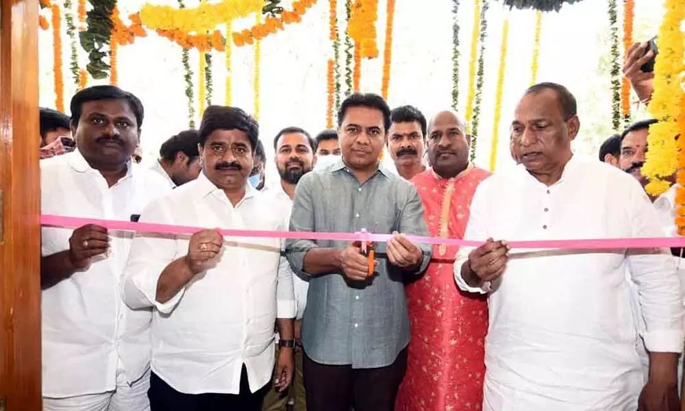 KTR opens free coaching centre for job aspirants in Hyderabad